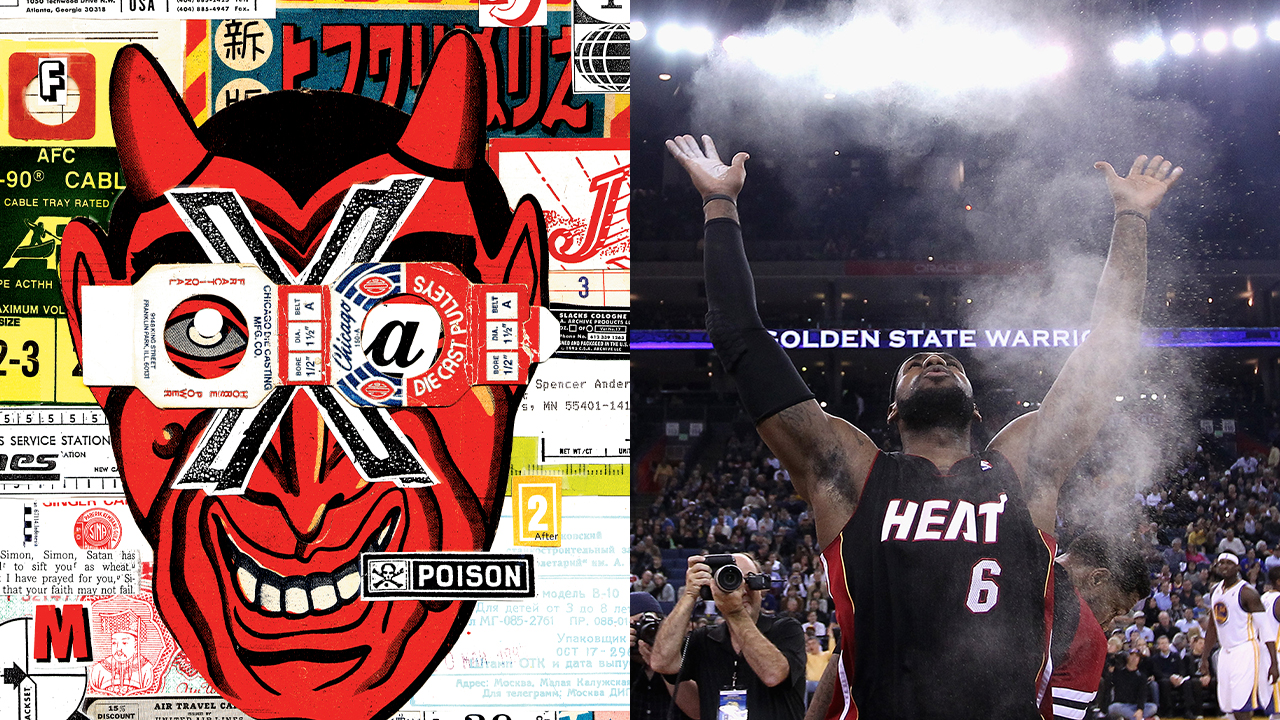 LeBron James Targeted By Conspiracy Theorist As "Illuminati Wizard" Conjuring Demons With Chalk Toss