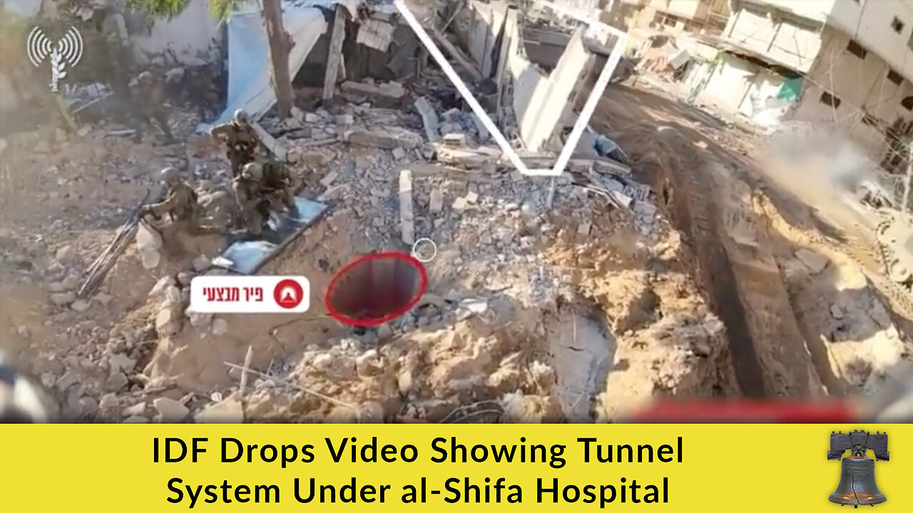 IDF Drops Video Showing Tunnel System Under al-Shifa Hospital