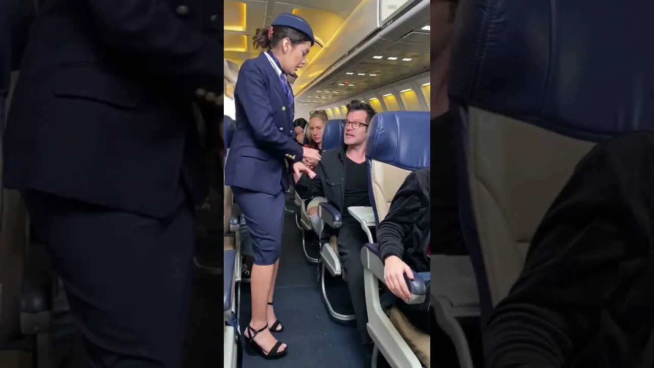 Rude guy on plane gets INSTANT KARMA!