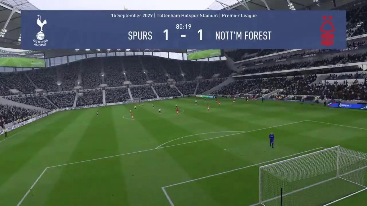 Nottingham Forest S:12 2029-2030 EPL Match 5 @ Tottenham (2-1-1)