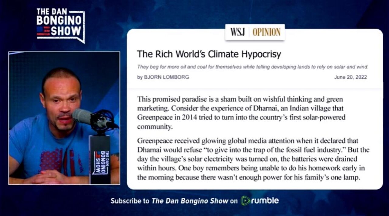 Rich World's Climate Hypocrisy