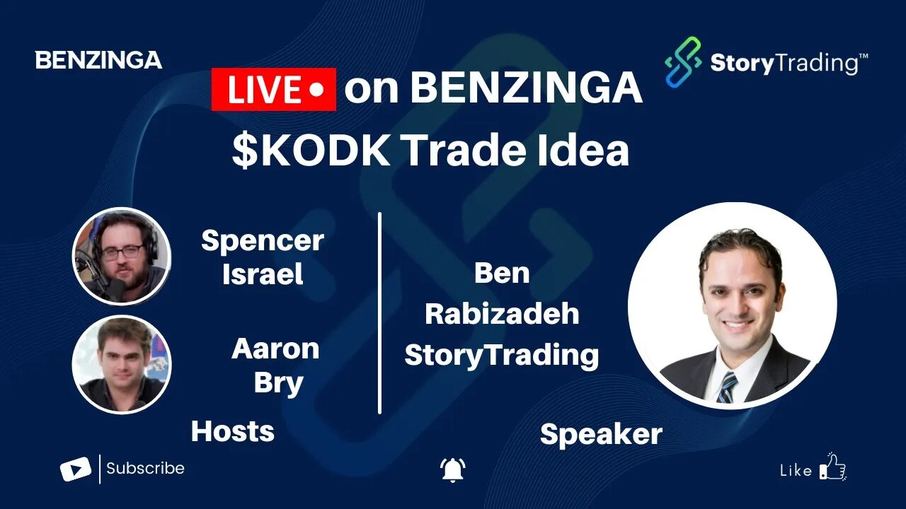 $KODK Enters the EV Battery Space! - Trade Idea Live on Benzinga | StoryTrading