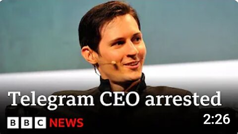 Telegram CEO Pavel Durov arrested at French airport | BBC News