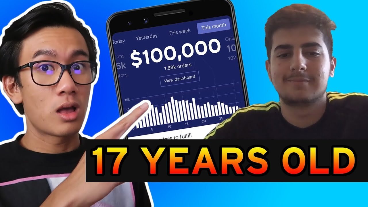 17 Year Old Scales To $100,000 in 30 days (Shopify Dropshipping) - Barsin Akbari