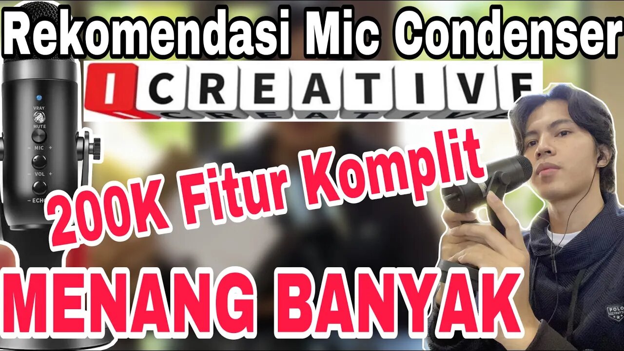 Rekomendasi Mic Pemula 200k ICREATIVE - Unboxing - Review - Test