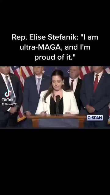 ELISE STEFANIK FROM MY DISTRICT - ULTRA MAGA AND PROUD OF IT!
