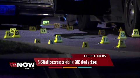 Cleveland police reinstate five officers involved in deadly 2012 chase, shooting