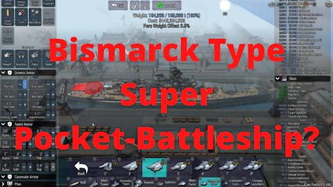 Bismarck Type Super Pocket Battleship?