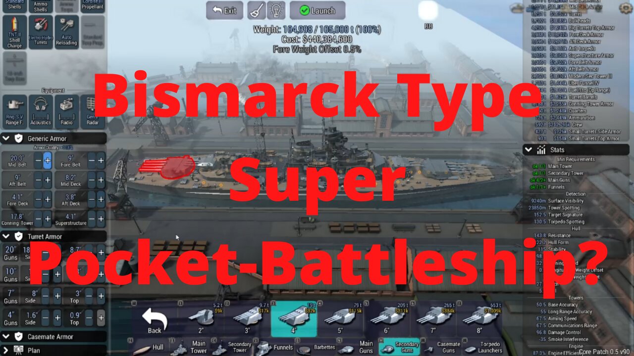 Bismarck Type Super Pocket Battleship?