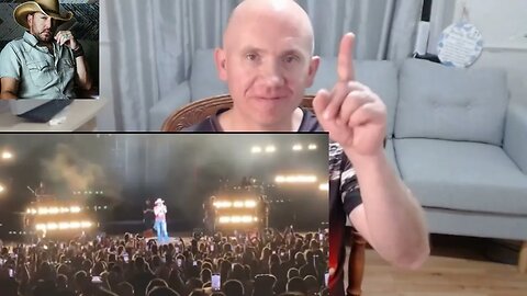 Jason Aldean addresses his fans during a concert after the controversy related to his latest song