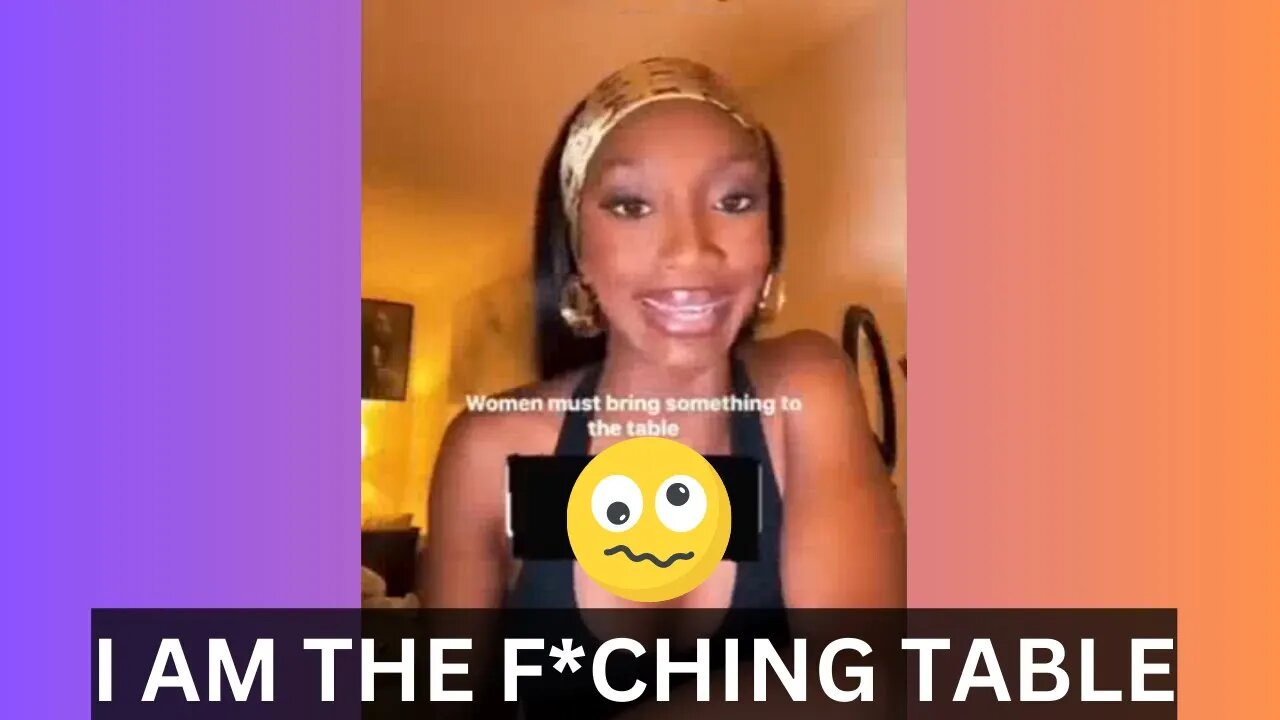 Delusional Woman Thinks She Is The Table & It Is Enough #mgtow