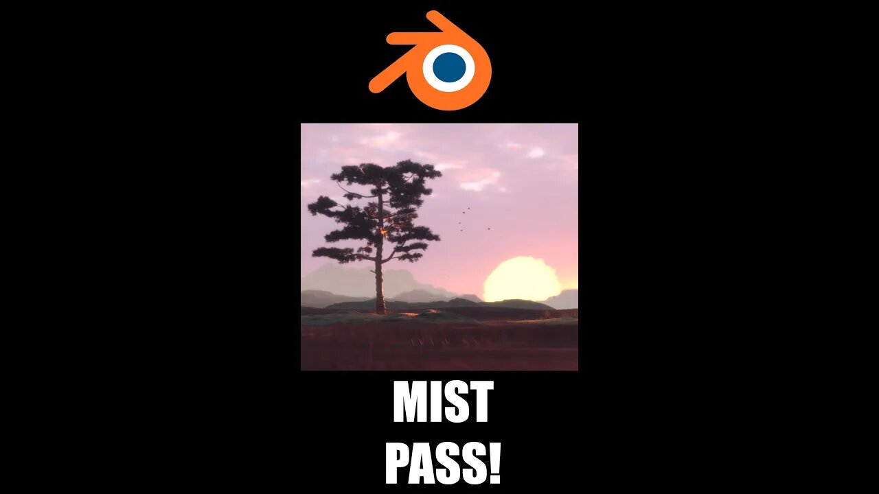 How to Use the Mist Pass In Blender #shorts #b3d