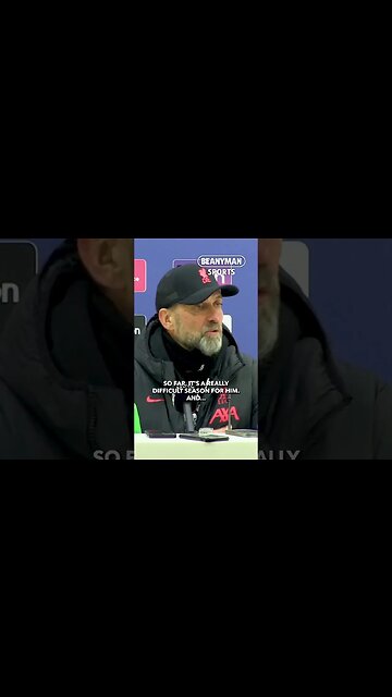 'It's a really difficult season for Jota. Absolutely he can play better, of course!' | Jurgen Klopp