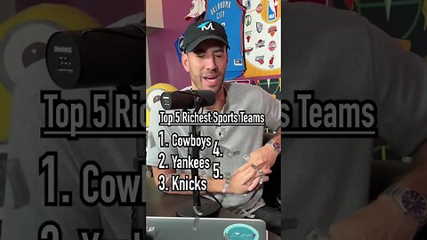 Can You Guess the TOP 5 Richest Sports Franchises?! #shorts #top5 #guessinggame #podcast