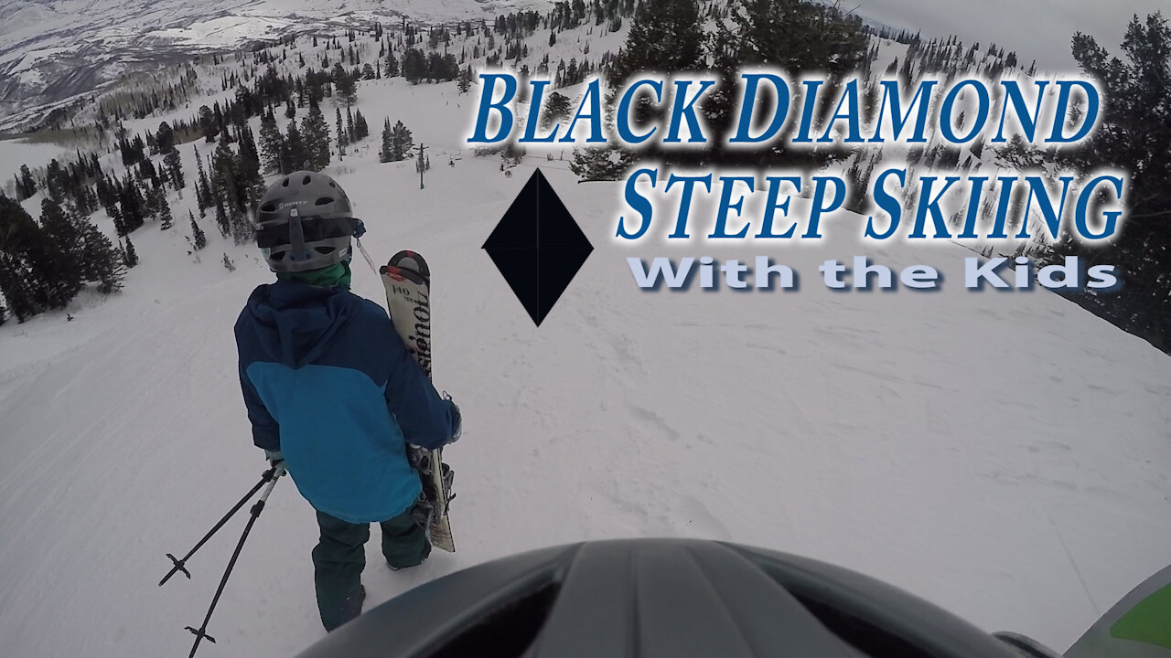 Snowbasin Black Diamond Skiing with the Kids