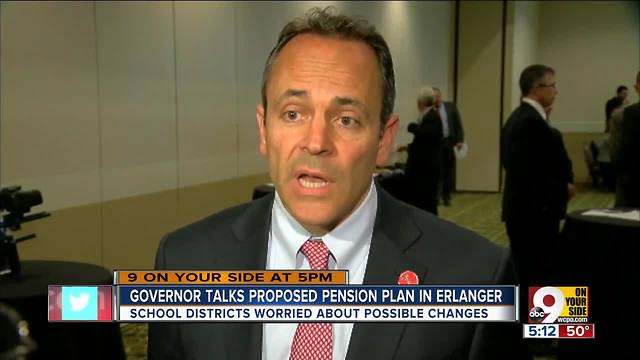 Governor Bevin talks proposed pension plan in Erlanger