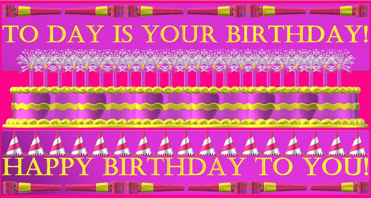 Happy Birthday 3D - Today Is Your Birthday - Happy Birthday To You - Happy Birthday Song