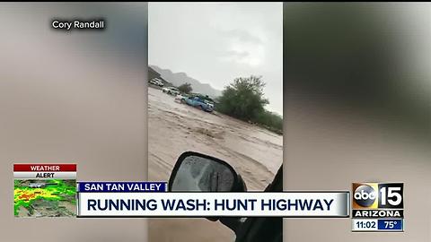 Monday morning storm dumps rain on East Valley