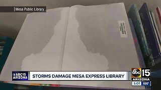 Storms damage Mesa Express Library