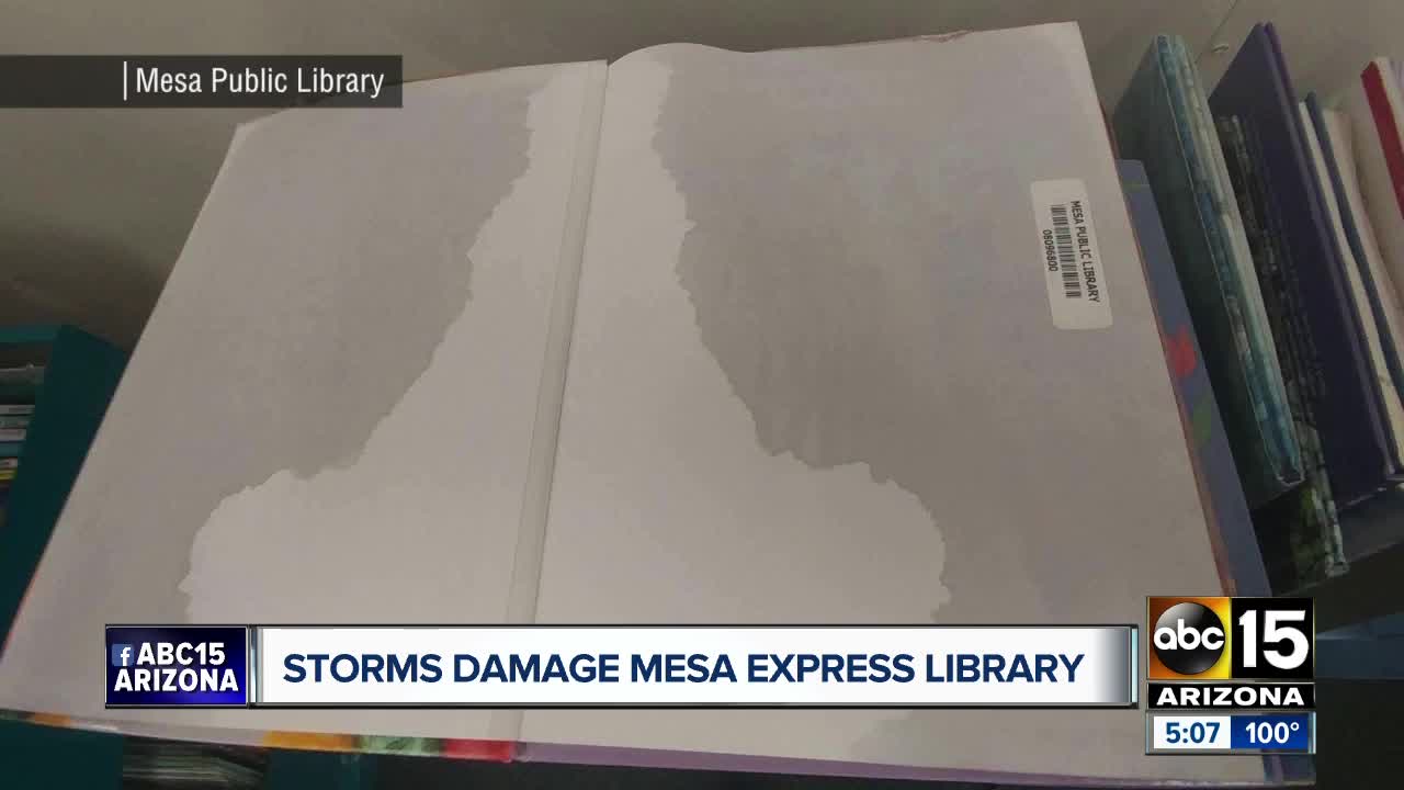 Storms damage Mesa Express Library