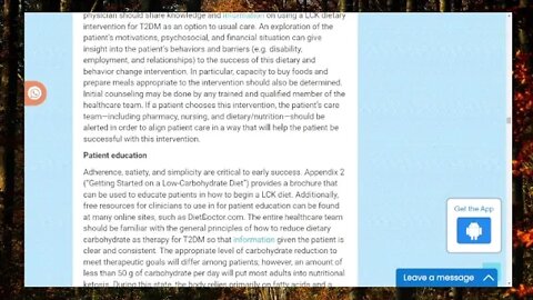 Reading - A clinician's guide remission of type 2 diabetes : toward a standard of care [Part 3]