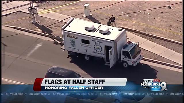 Flags in Arizona lowered to half-staff to honor El Mirage officer