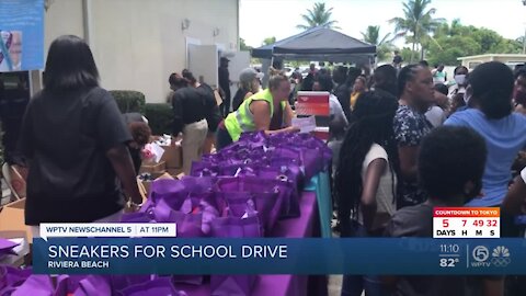 Nonprofit teams with Palm Beach County Sheriff's Office to help families prepare for school in Riviera Beach