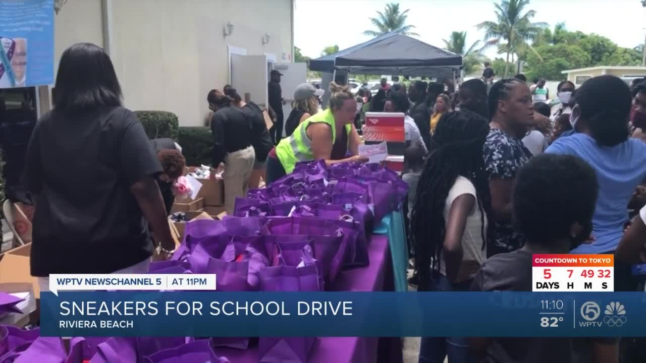 Nonprofit teams with Palm Beach County Sheriff's Office to help families prepare for school in Riviera Beach