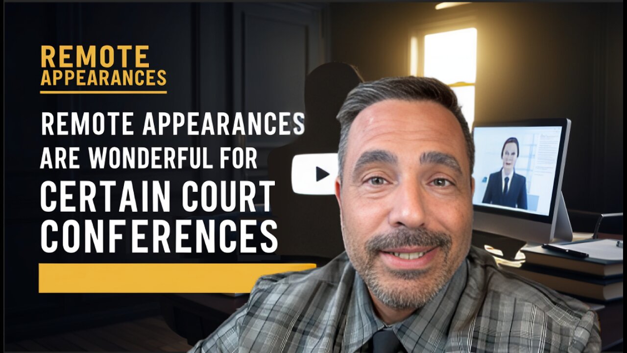 Remote appearance are wonderful for certain Court Conferences