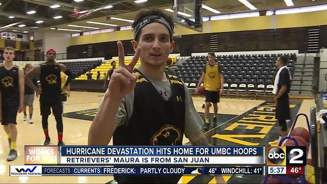 Hurricane devastation hits home for UMBC hoops