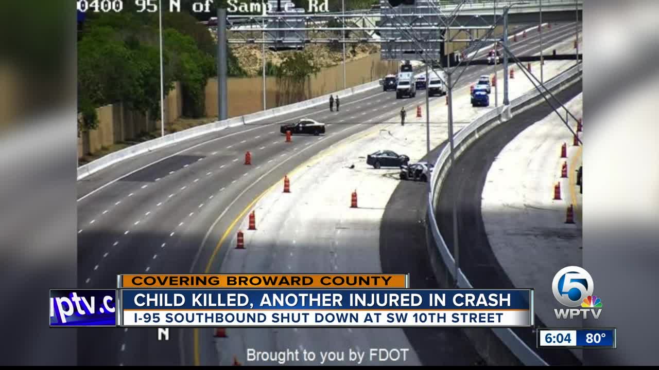 Child killed, another injured in Broward County crash
