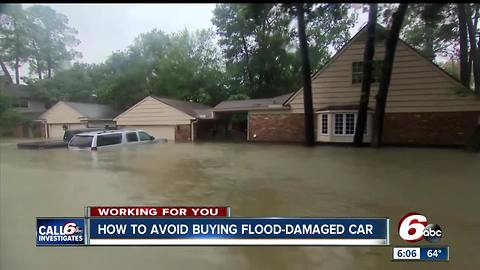 Hoosiers beware: Flood-damaged cars from Hurricane Harvey will make their way to Indiana