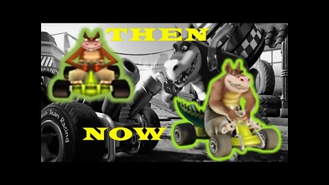Dingodile’s Classic Olive Colored Kart - Crash Team Racing Nitro-Fueled