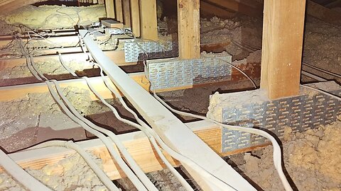 UNSAFE attic in a flipped 61 year old townhome in SCOTTSDALE, ARIZONA