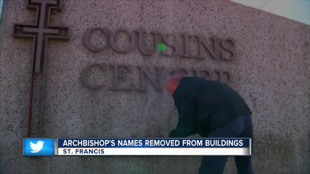 Archbishops' names removed from buildings