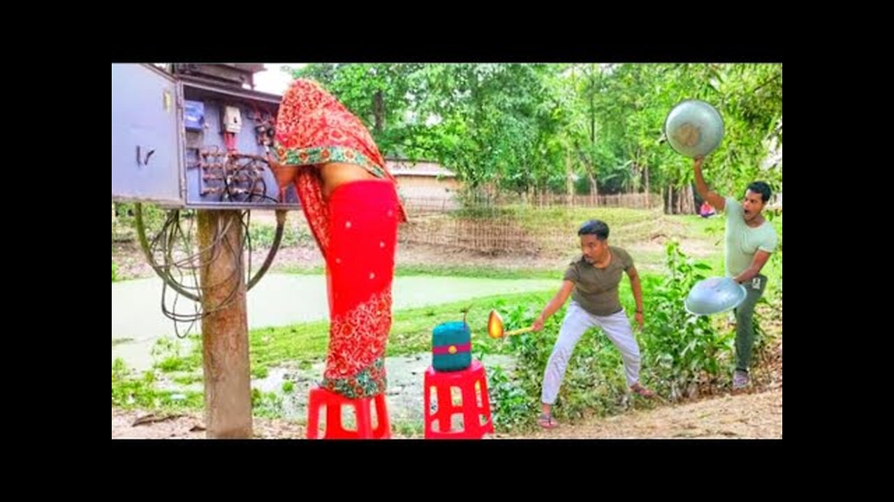 Village Mood Refreshing Comedy 🤣🤣| New Funny Video | Bum dhamaka | Try to not laugh | Lungi Comedy