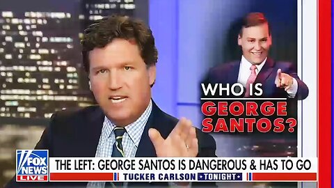 Tucker Carlson Gives Delusional Defense of George Santos