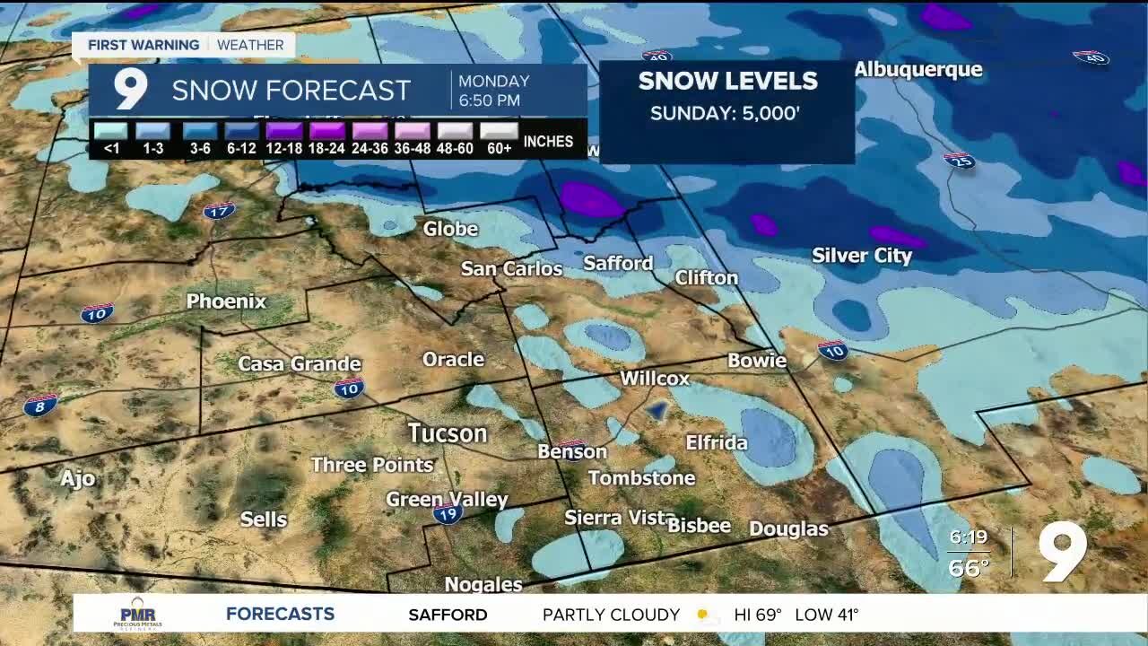 A cold front arrives for Valentine's Day
