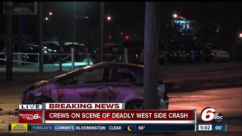 Man killed in rollover crash on Indy's west side