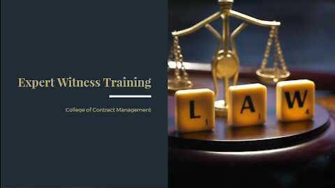 Expert Witness Training the professional diploma