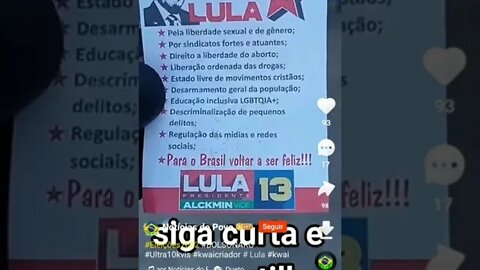 Absurdo - caso Lula seja eleito presidente do Brasil nas Eleições 2022