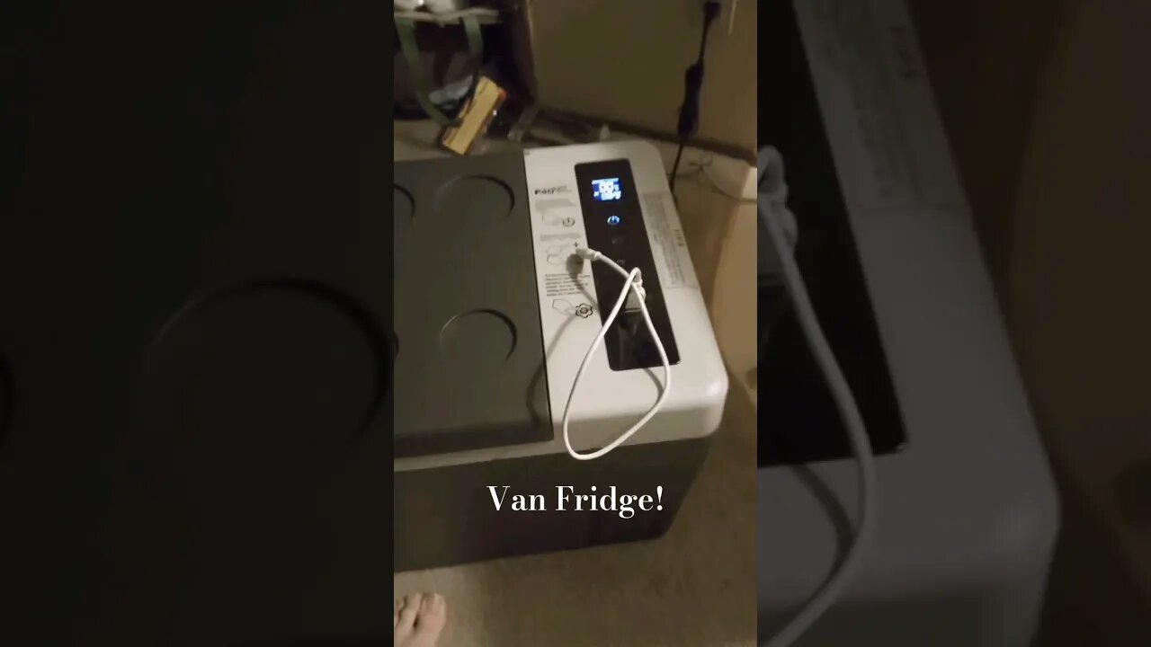 F40 fridge / freezer. Testing and reviewing. It get cold Fastttt! #vanlife #shortsvideo