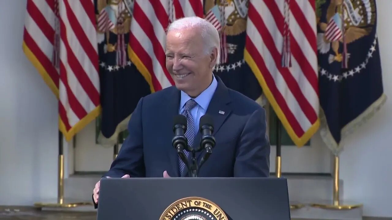 Biden Speaks On "Junk Fees," Jokes With Democrat Members Of Congress Even Amid Int'l Chaos