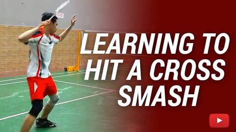 Learning to Hit the Badminton Cross Smash Shot featuring Nathanael Abednego (Eng Subs)