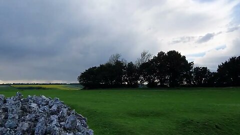 footprint of a Cathedral. old Sarum fort Salisbury 11th May.