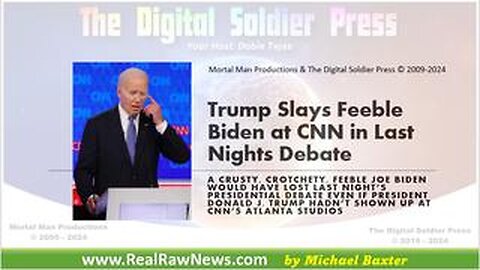 TRUMP SLAYS FEEBLE FAKE JOE BIDEN AT LAST NIGHTS CNN DEBATE