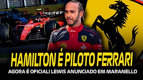 OFICIAL! LEWIS HAMILTON ASSINA COM A FERRARI PARA 2025! HISTÓRIA SENDO ESCRITA!