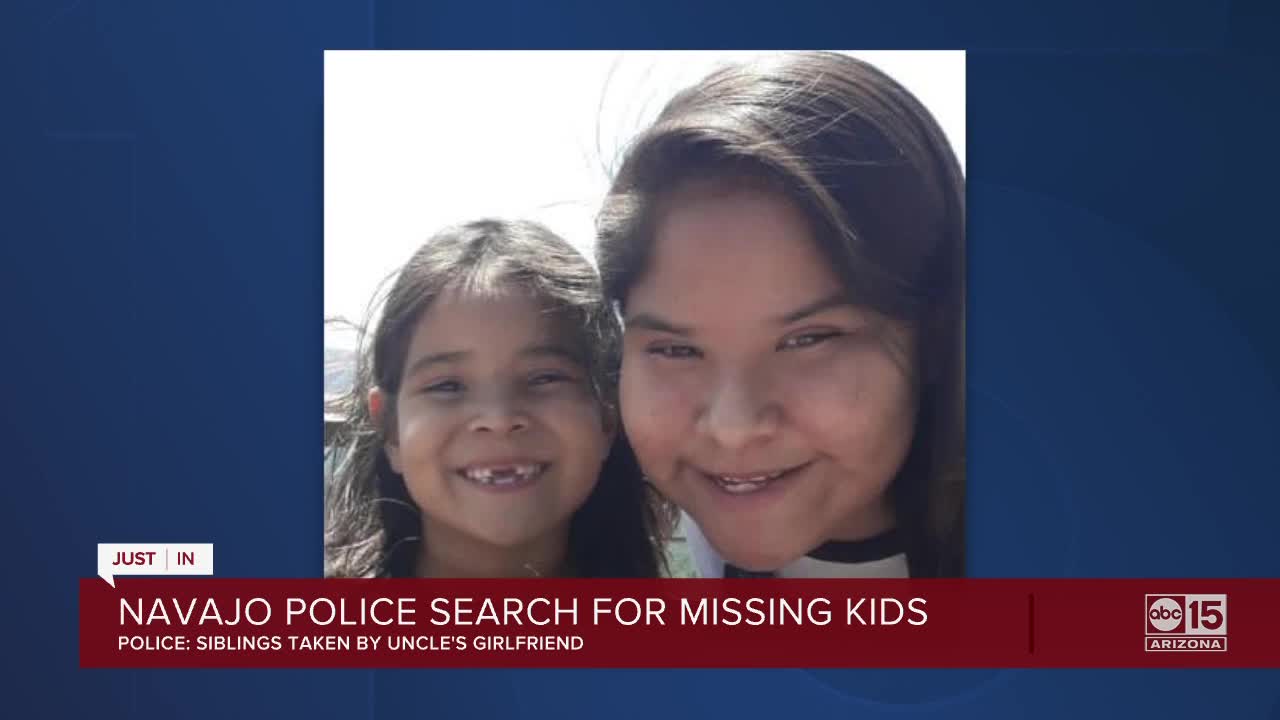 Navajo police searching for missing kids