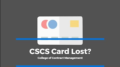 CSCS Card Lost?