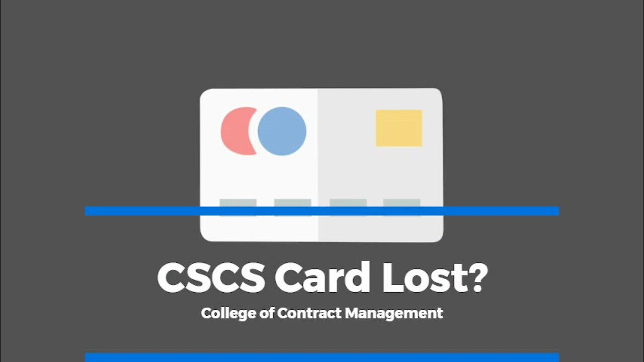 CSCS Card Lost?